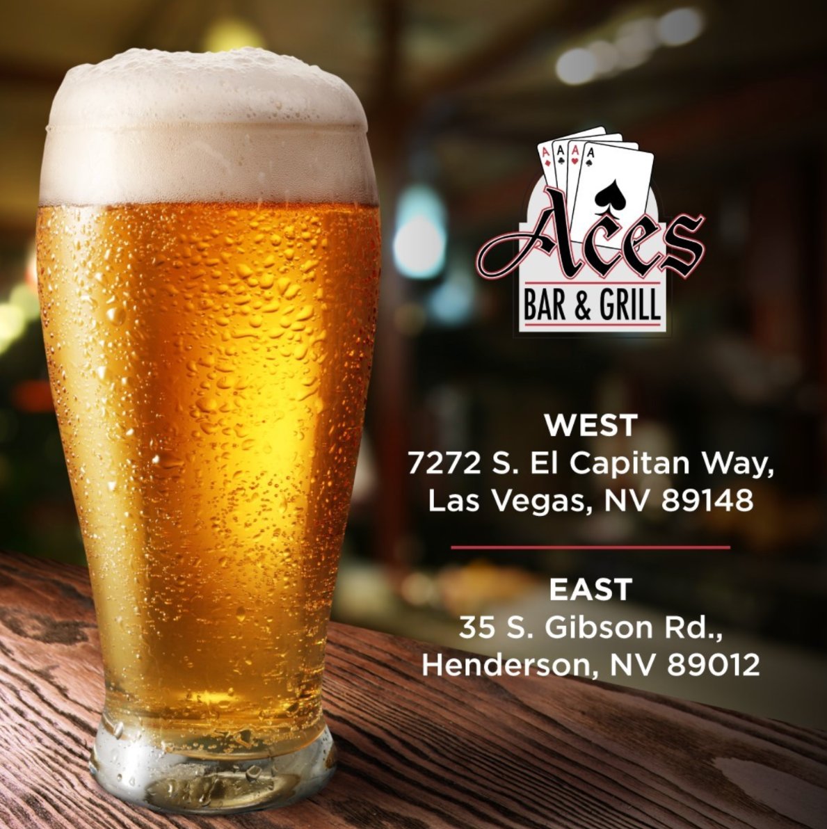 acesbarlv's tweet photo. Finish off your Monday at Ace's Bar &amp; Grill! We can't wait to see you!! 😁 #acesbarlv

📍7272 El Capitan Way, Las Vegas, NV
📍35 S Gibson Rd, Henderson, NV https://t.co/eGCyt9RTKo