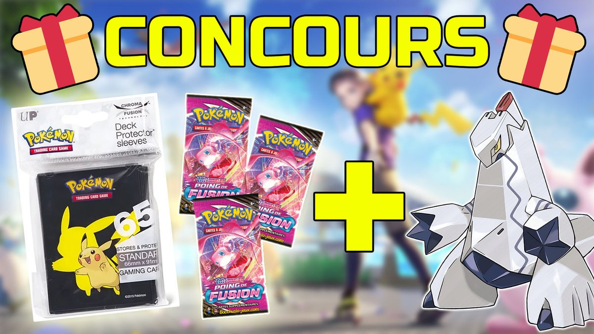 hugoausprint's tweet photo. 🎁 CONCOURS 🎁

Grâce à @HakaiManga, je vous fais gagner :

- 3 boosters
- Des sleeves pour les protéger !
- Le Permis Unité de Duralugon sur Pokémon Unite

Pour participer 🔽
- RT + Aime + Follow @LeVraiPump &amp; @HakaiManga 

TAS : 22/03 https://t.co/D4eJwuKMB8