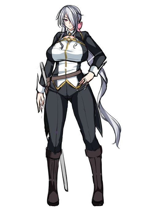 お昼頃ボーっとしながら考えてた女騎士
騎士ってよりは男装の麗人っぽいねこりゃ 