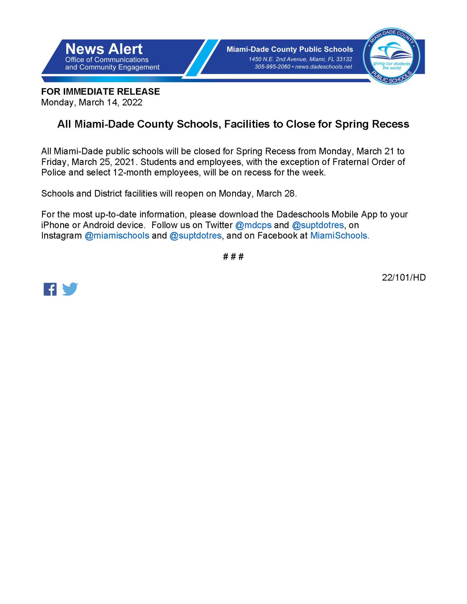 MiamiDade Schools on Twitter "All MiamiDade County Schools