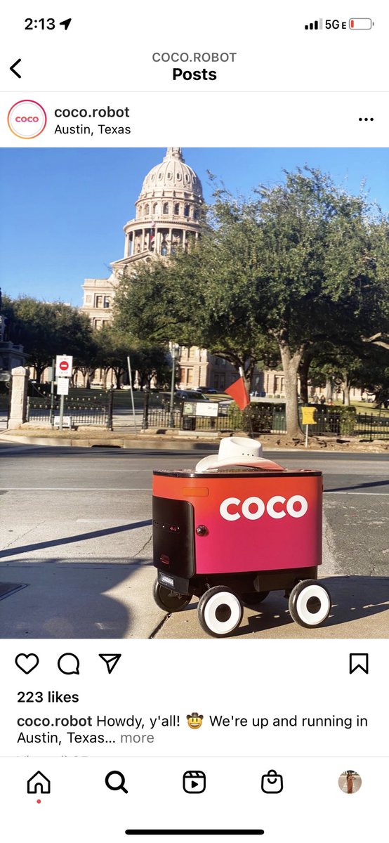 LorenaRobledo07's tweet photo. The future of food delivery is here!
To all my friends in the restaurant industry, please join me &amp; my client Coco for a SXSW launch party this Wednesday. DM me and I’ll send you the details! #txlege @CocoRobotics https://t.co/aMPXKkhLZI