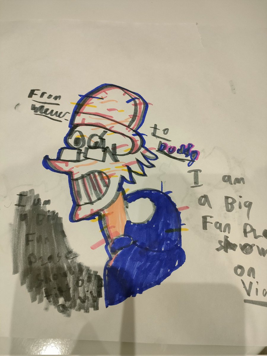 Vicvixe's tweet photo. @FGteev some great art work from my son today #fan https://t.co/zBZoXaA1mz