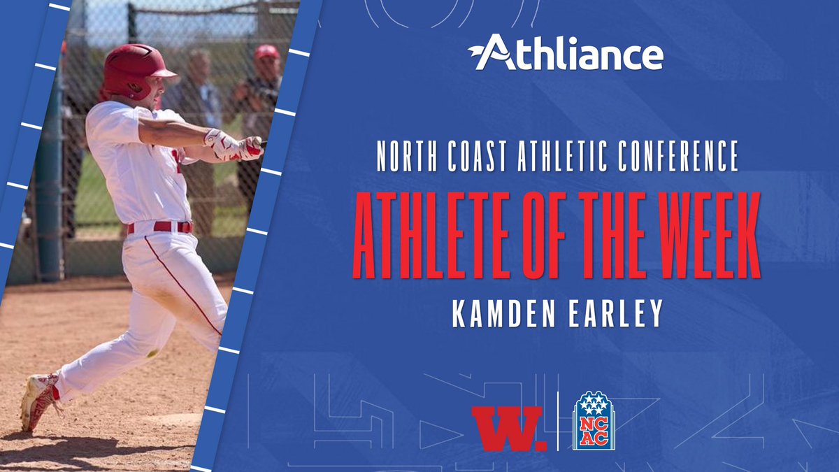 NCAC's tweet photo. NCAC Baseball - Player of the Week

Kamden Earley, @wabashathletics https://t.co/9XpReSHuYR