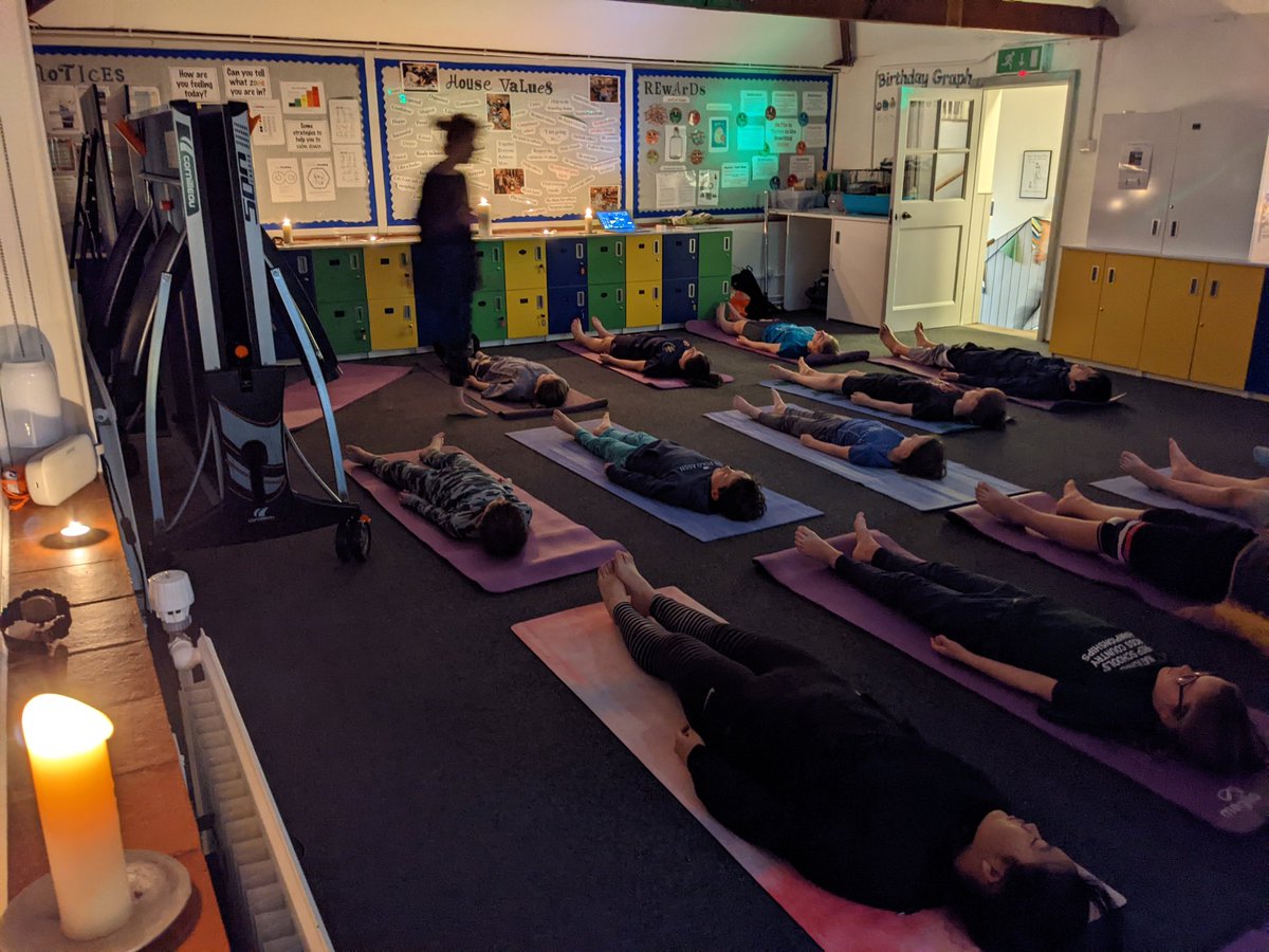 TDMHouseParents's tweet photo. The first of our #earthawareness week boarding activities was a huge success: yoga by candlelight! Such great instruction by Ms McDonnell and brilliant participation from the children. The house has never been so quiet! #iloveboarding #yoga #Mindfulness https://t.co/p9Nm62Zhjx