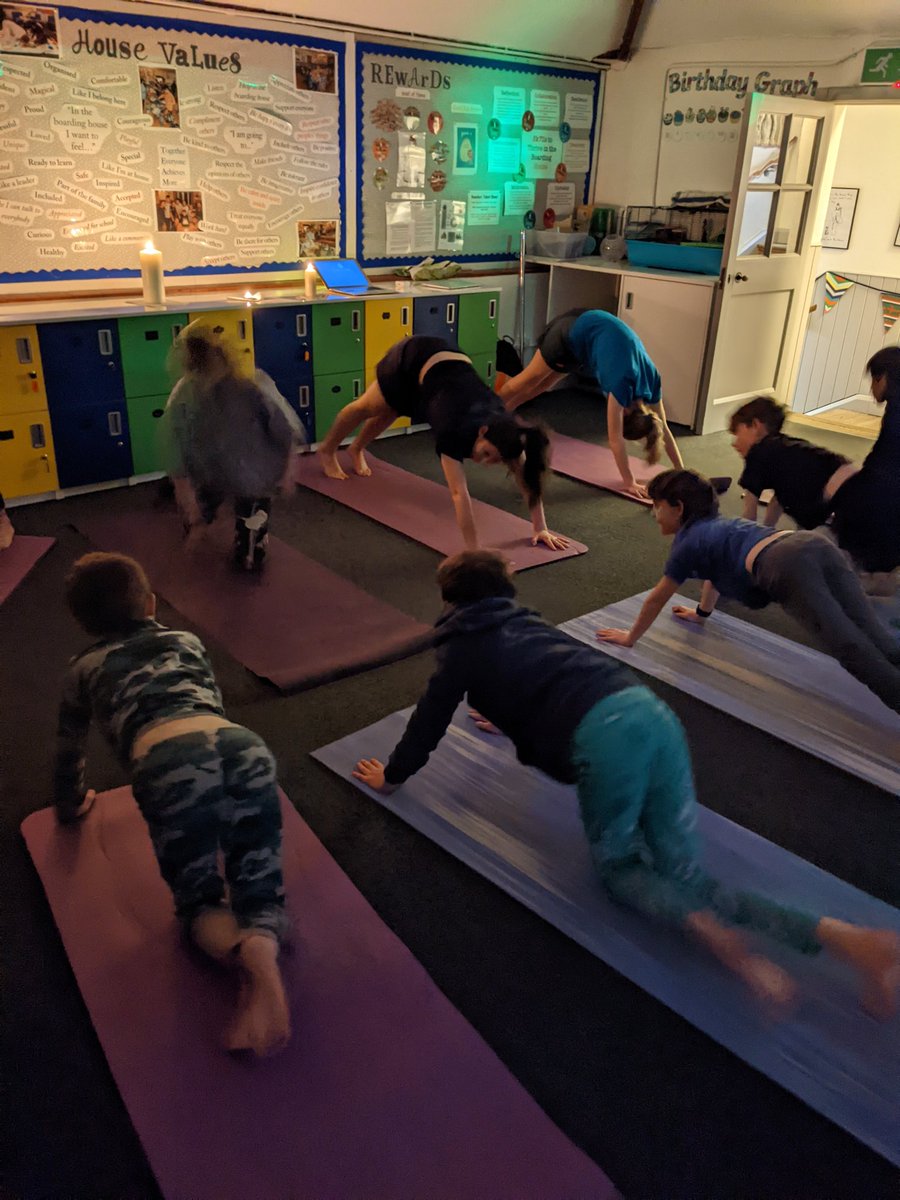 The first of our #earthawareness week boarding activities was a huge success: yoga by candlelight! Such great instruction by Ms McDonnell and brilliant participation from the children. The house has never been so quiet! #iloveboarding #yoga #Mindfulness