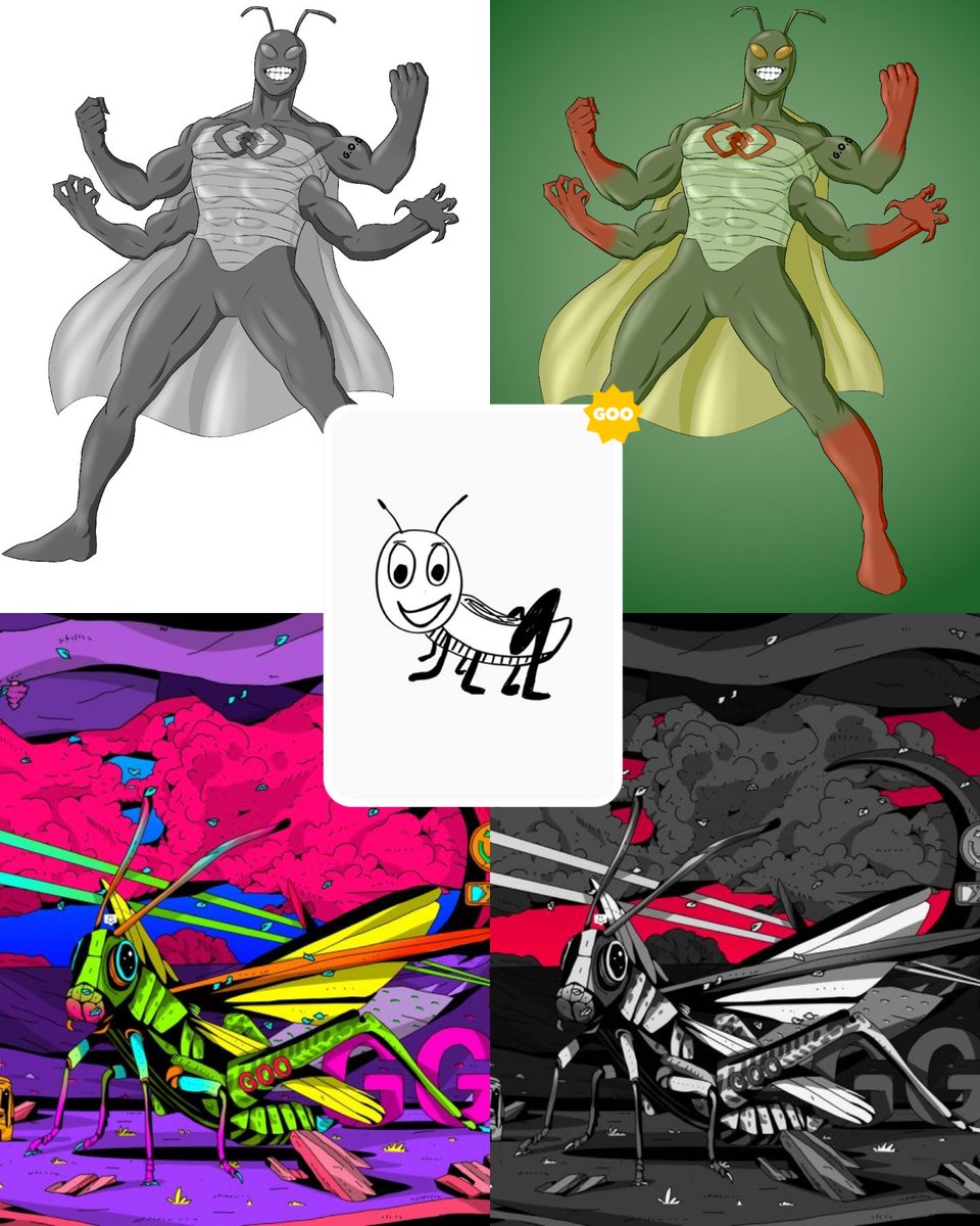 Hey <a href="/garyvee/">Gary Vaynerchuk</a>! 

We bought the Gracious Grasshopper <a href="/veefriends/">VeeFriends</a> at the @rightclickgive charity auction.

We wanted your blessing in creating a character from it for something we are working on...

What do you think? 🙏