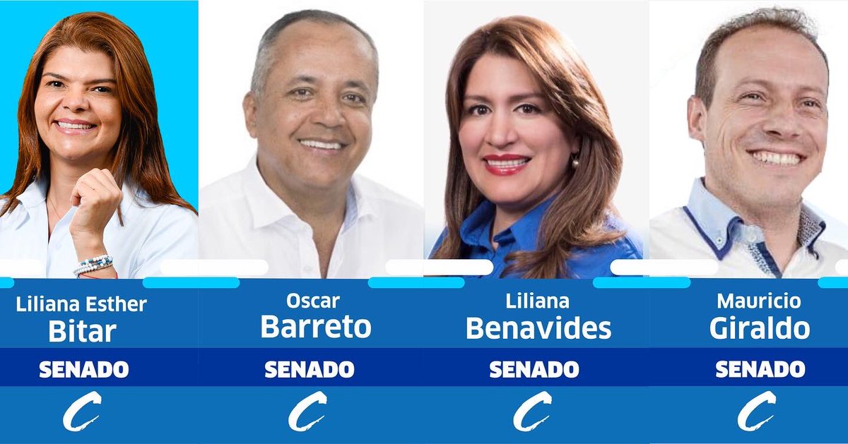 soyconservador's tweet photo. Felicitaciones para nuestros nuevos senadores por dejar en alto las banderas del Partido Conservador.

Esperamos que sigan trabajando en la construcción de un país mejor. 🇨🇴

#PartidoConservador #SoyConservador https://t.co/LtDLed6k3L