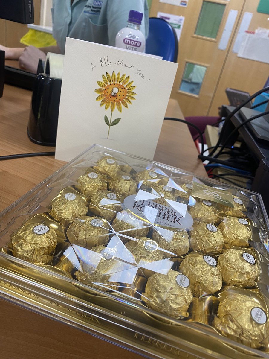 Another lovely thank you card and gift from a patient who was discharged today 😊 #kind #gifts #lthtr <a href="/LancsHospitals/">Chorley & Royal Preston</a>
