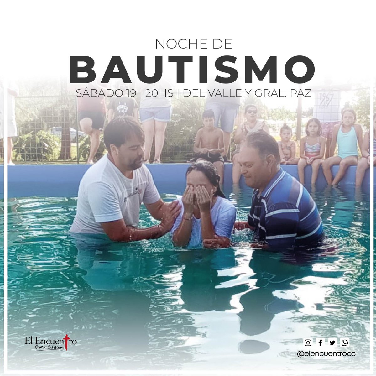 ElEncuentroCC's tweet photo. Comenzamos la semana con BUENAS NOTICIAS 💦

Este sábado tenemos #BAUTISMO y estamos felices porque se agranda la familia de #ElEncuentro 🙌🏼

Los esperamos 📌 #BienvenidoACasa https://t.co/DmmPNbMeX0