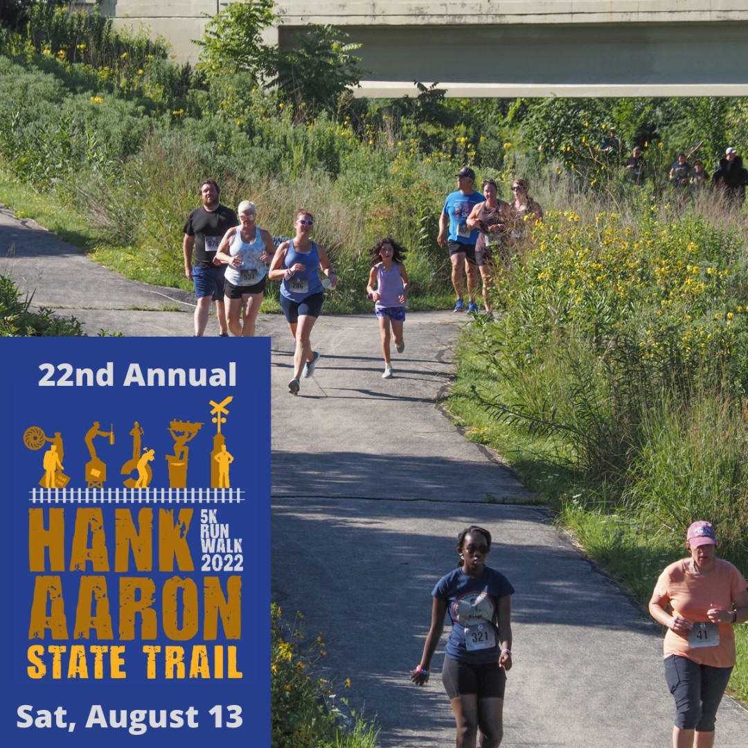 HankAaronTrail's tweet photo. We’re lucky to have a world-class trail in our community. You can help support it while having a fun, family-friendly morning by registering for the 22nd Annual Hank Aaron State Trail 5K Run/Walk on Saturday, Aug. 13! #HAST5K2022 #RunTheHank #WalkTheHank https://t.co/8OlXRlWCzS https://t.co/AUk5qs12BM