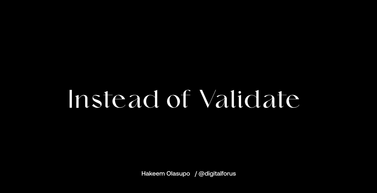 digitalforus's tweet photo. 3
Hey guys,
I just dropped an article on "6 Different Things You Should Say Instead of 'Validate'".
https://t.co/HsclSsb6jA
Do well to check it out and let me know your feedback.
Cheers 🤩
#design #WritingCommunity
#ArticleADay https://t.co/ZiJSn2bHW8