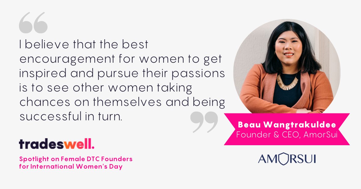 <a href="/wangtrakuldee/">Beau Wangtrakuldee</a> is making a positive impact on the world, both through her company  <a href="/AmorsuiC/">AmorSui</a>, a sustainable PPE solution, and by empowering other women in her industry.

Read her top advice for other #FemaleFounders. hubs.li/Q015J3_w0