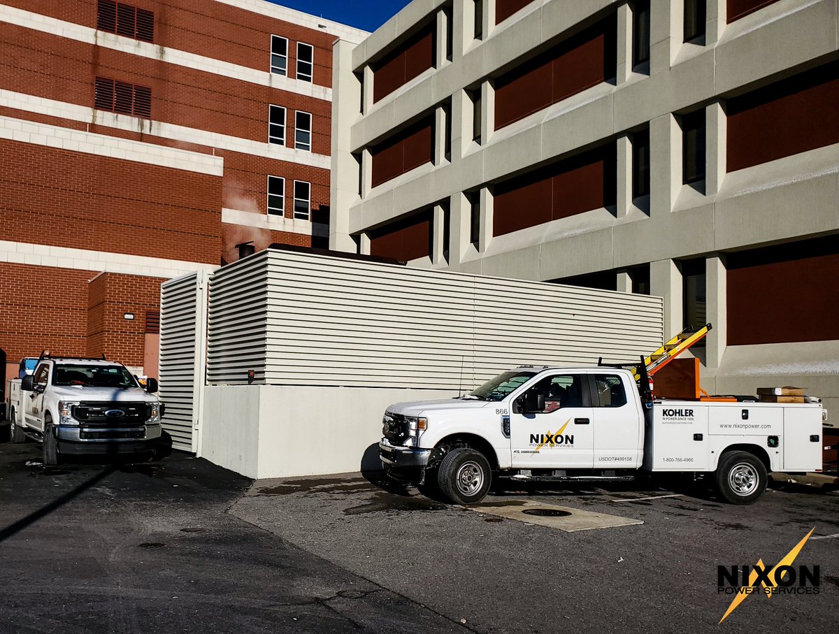 <a href="/Nixon_Power/">Nixon Power Services</a> is proud to deliver reliable #standbypower 24/7.

This past weekend #technicians Robert Tucker and Jonathan Dodd performed load bank testing on this 1Meg unit at a local #hospital.

#NixonPowerServices #generatorservice #healthcare