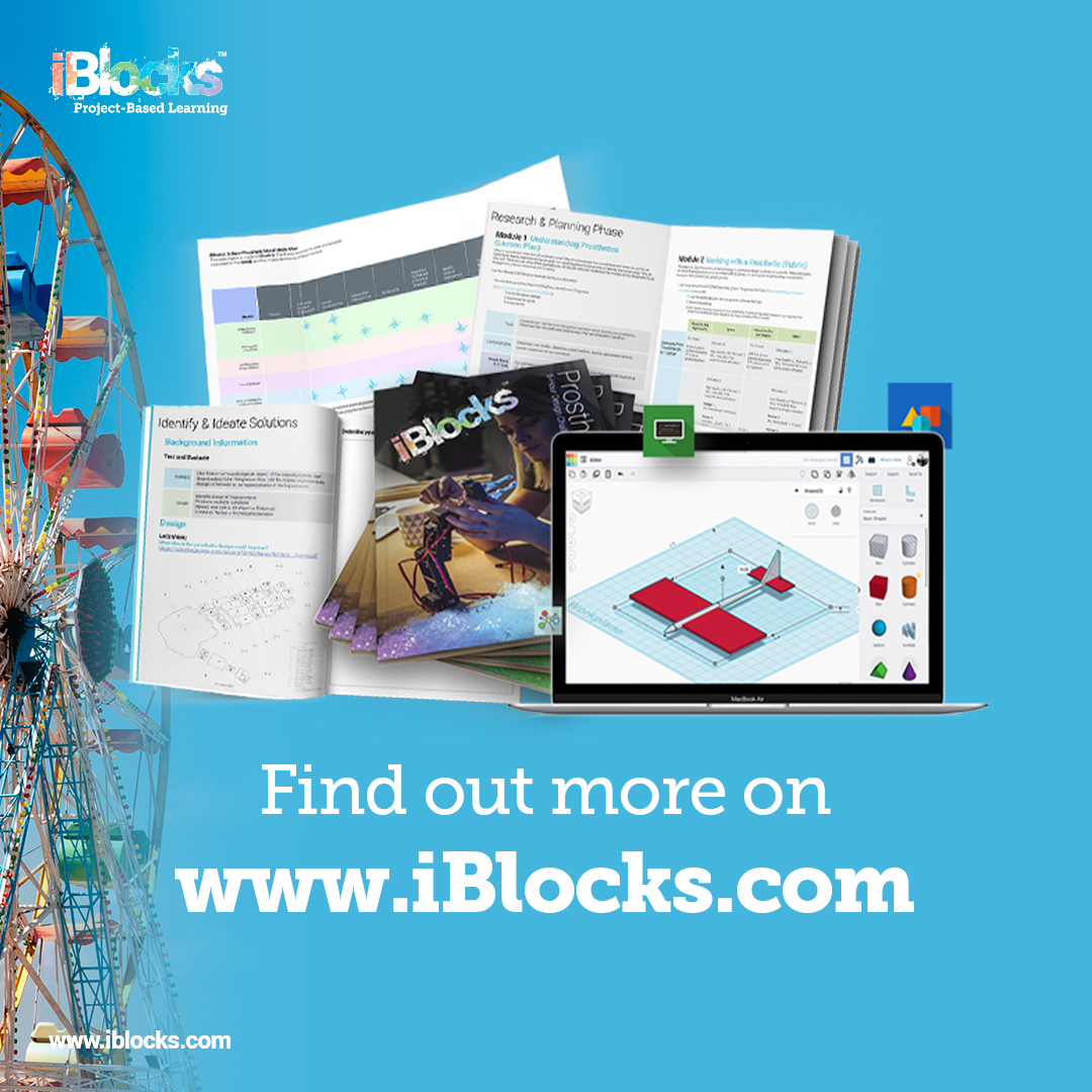 Got a knack for adventure? With the "Robotic Amusement Park" iBlock, your students can research and develop their very own amusement park ride and share it with their class! Check out the possibilities here: hubs.ly/Q015HMTl0 #edtech #edchat