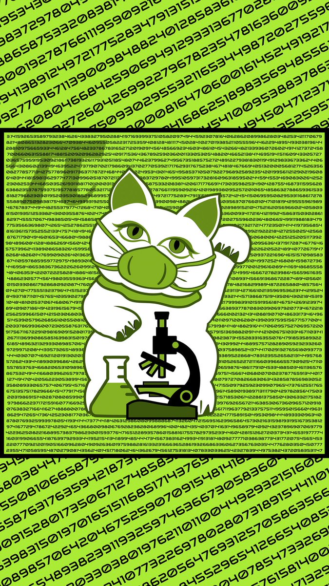 NekoAlliance's tweet photo. Pi DAY おめでとう！
In honor of this most deliciously nerdy day, we present “THE FLORA,” doing madd science, backed by the mathematical constant calculated to 5,555 digits.
•
#PiDay2022 #PiDay #NekoAlliance #NFTcommunity #JAPANnft #NFTjapan #JAPAN #NEKO #NFT #NFTasia #猫  #ネコ https://t.co/fs7PEBChsR