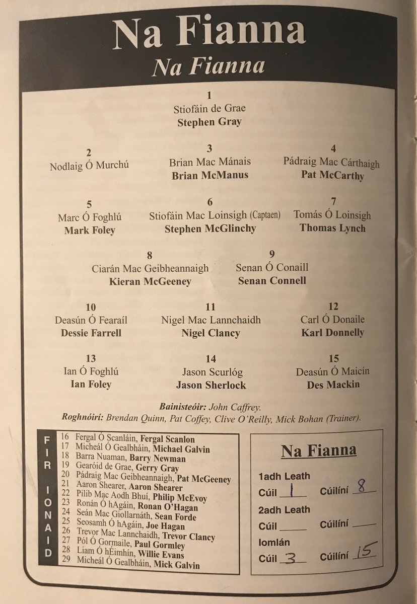 GAA Programmes tweet media