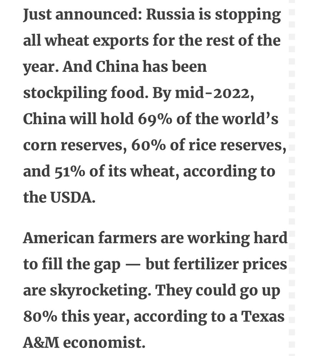 RealJasonNelson's tweet photo. They intend to starve you. https://t.co/nE1KRuHfFI