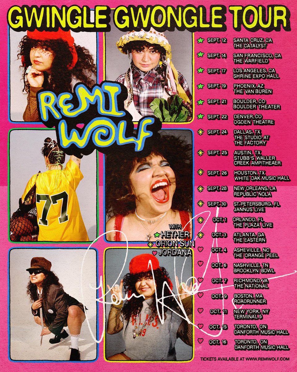 remiwolf's tweet photo. THE GWINGLE GWONGLE FALL TOUR https://t.co/1iwH21yrKU