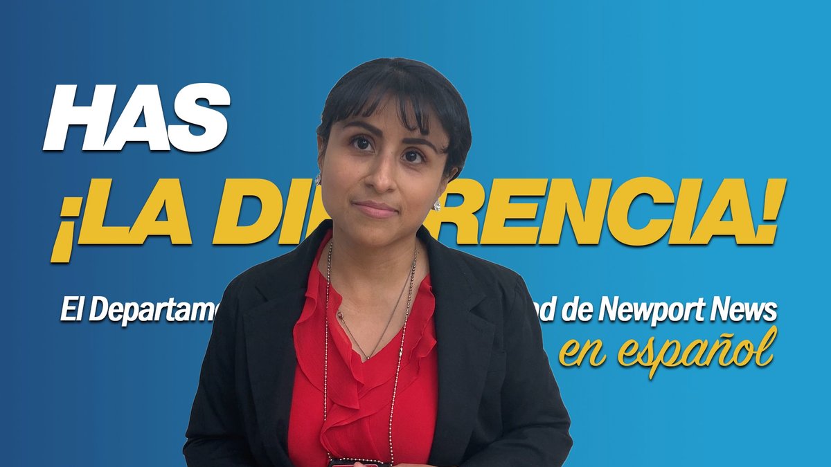NewportNewsPD's tweet photo. Did you know the Newport News Police Department has a Hispanic Liaison that helps citizens in the Latino/Latina community? Meet Soraida Franco.

If you know anyone who may need help or have questions for Señora Franco, please share this video with them. 

https://t.co/nGbBZ1Fqat https://t.co/UsKpBCIR6d