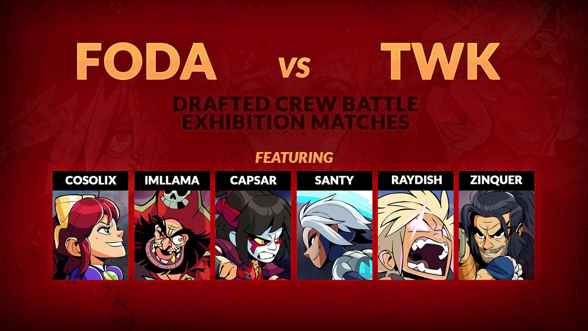 ProBrawlhalla's tweet photo. The Esports dev stream is LIVE! Tune in for a crew battle exhibition with some of the North American top players and the reveal of the players participating in this weekend's Crew Battle Invitational. 

https://t.co/9XRxn9dpwp https://t.co/1e5tBkg9Wj