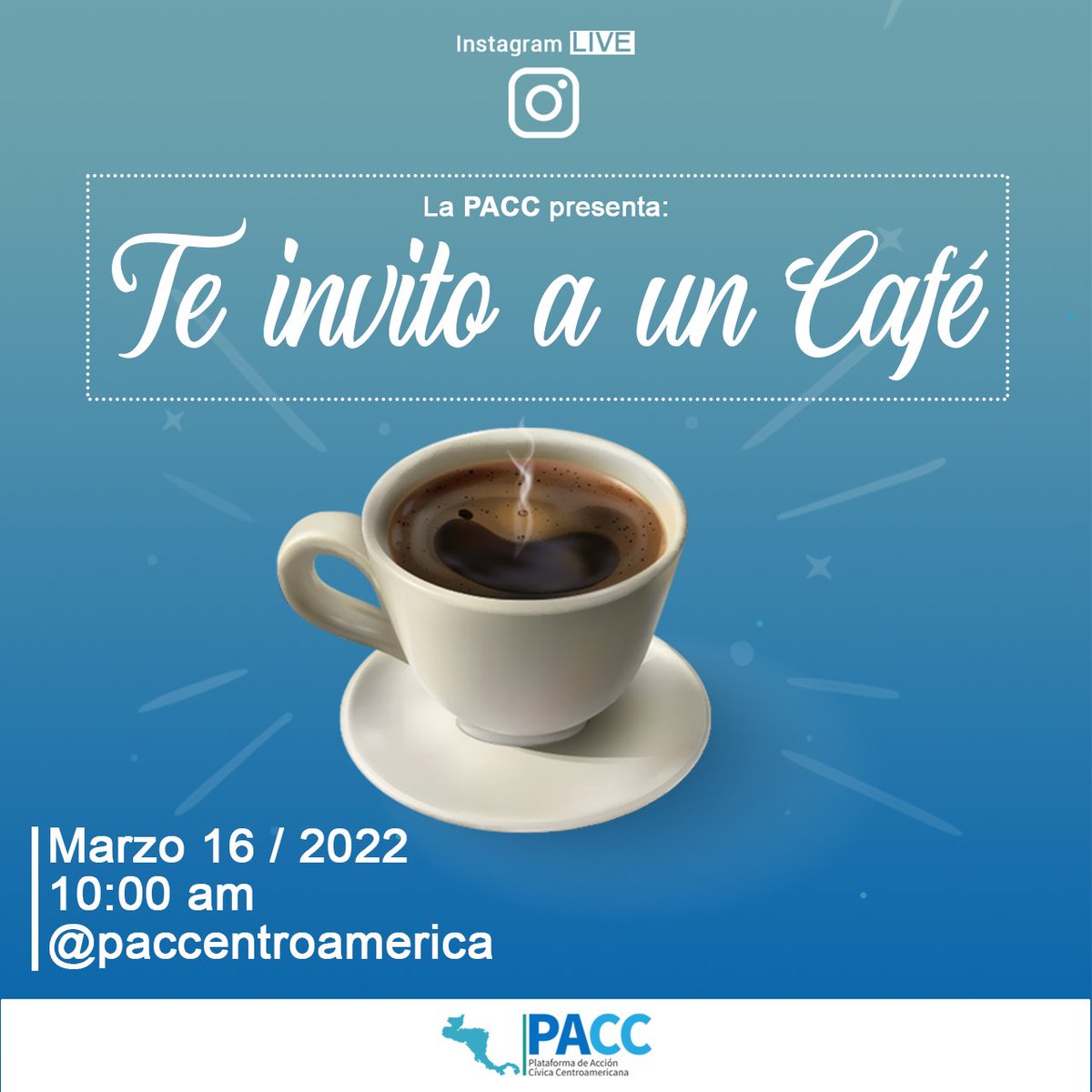 paccentroameric's tweet photo. #LivePACC 🔴 | La #PACC 🇨🇷🇬🇹🇭🇳🇳🇮🇸🇻 te invita hoy a un café ☕ ¡Súmate a nuestro #InstagramLive a las 10 de la mañana! https://t.co/LWEKaPccm1