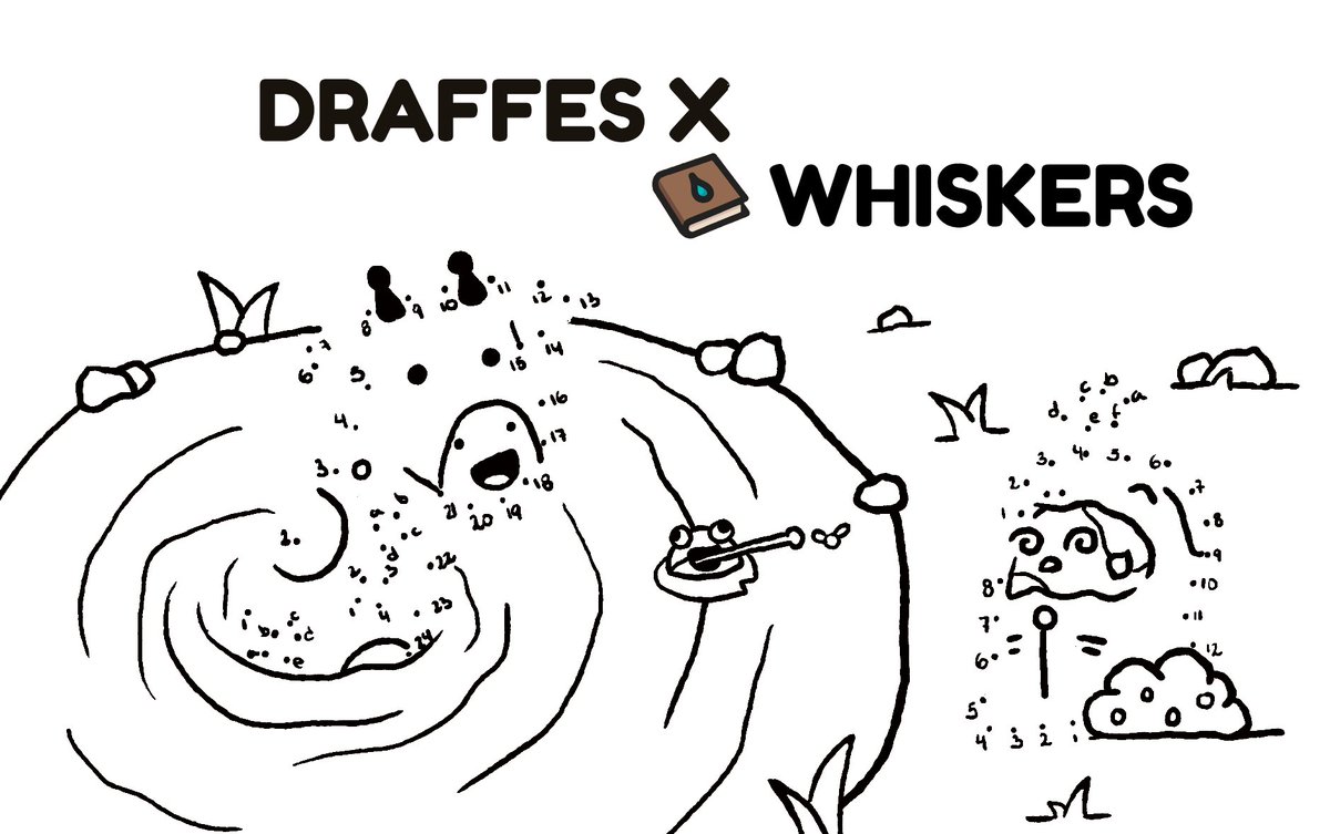 Announcing Whiskers x <a href="/DraffesNFT/">Draffes</a> !

We are randomly giving away 5 Whisker spots and 15 Draffe spots to those who have connected the dots.

1) Reply with your pic &amp; use the HT #WhiskersDraffes
2) Follow both @Whisker and <a href="/DraffesNFT/">Draffes</a>
3) Like + RT

Ends March 16 5pm EST