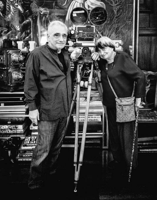 projectionistw's tweet photo. Martin Scorsese and Agnès Varda. https://t.co/2pite79rKW