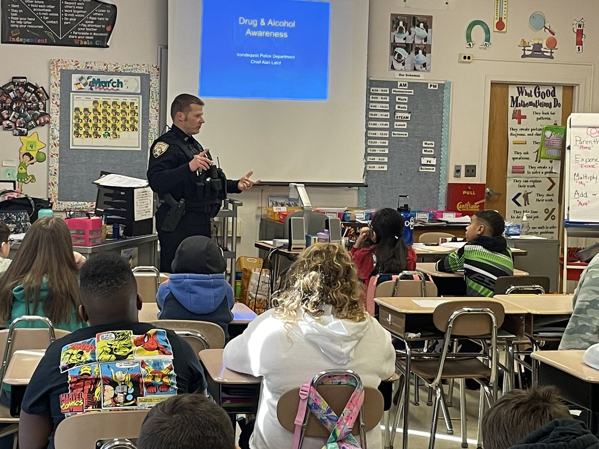 Thank you Officer Lawton from the Irondequoit Police Department for coming in to talk with our fifth grade classes today about decision making. <a href="/WestIrondequoit/">West Irondequoit CSD</a> <a href="/DrCBRichards/">DrChristine Richards</a>