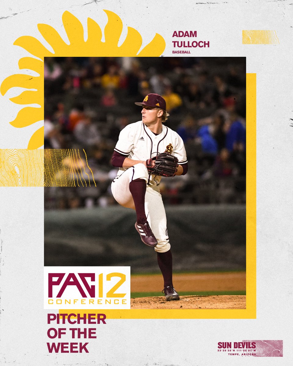 ADAM. TULLOCKKKKKKKKKKKKK.

1️⃣3️⃣Ks. 🚷walks. Friday Night Dub.

That's how you get the <a href="/pac12/">Pac-12 Conference</a> Pitcher of the Week nod.

Congrats <a href="/Adamtulloch71/">Adamt14</a>!   

Full release ➡️ pac12.me/BSB031422
