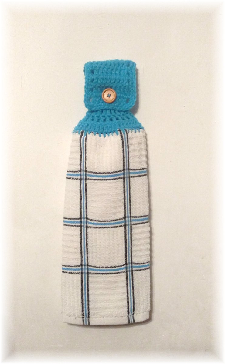 debscrochet's tweet photo. Excited to share the latest addition to my #etsy shop: Crochet Top Hanging Kitchen Towel White with Blue Lines https://t.co/R1pZ64ljCg #dishtowel #dishcloth #hangingtowel #buttontop #kitchentowel #buttonknittop #doublethicktowel #crochetedtop #knittoptowel https://t.co/oDrf80covi