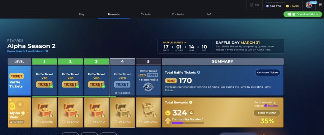 Pureart0's tweet photo. @TheSandboxGame I just participated in the daily #SandboxAlphaS2Contest for a chance to earn up to 1,000 $SAND! Starting March 14 -  Show your Raffle Tickets. Check out my screenshot below! 👇 #SandboxAlphaS2 https://t.co/Sg0wh8AAEE