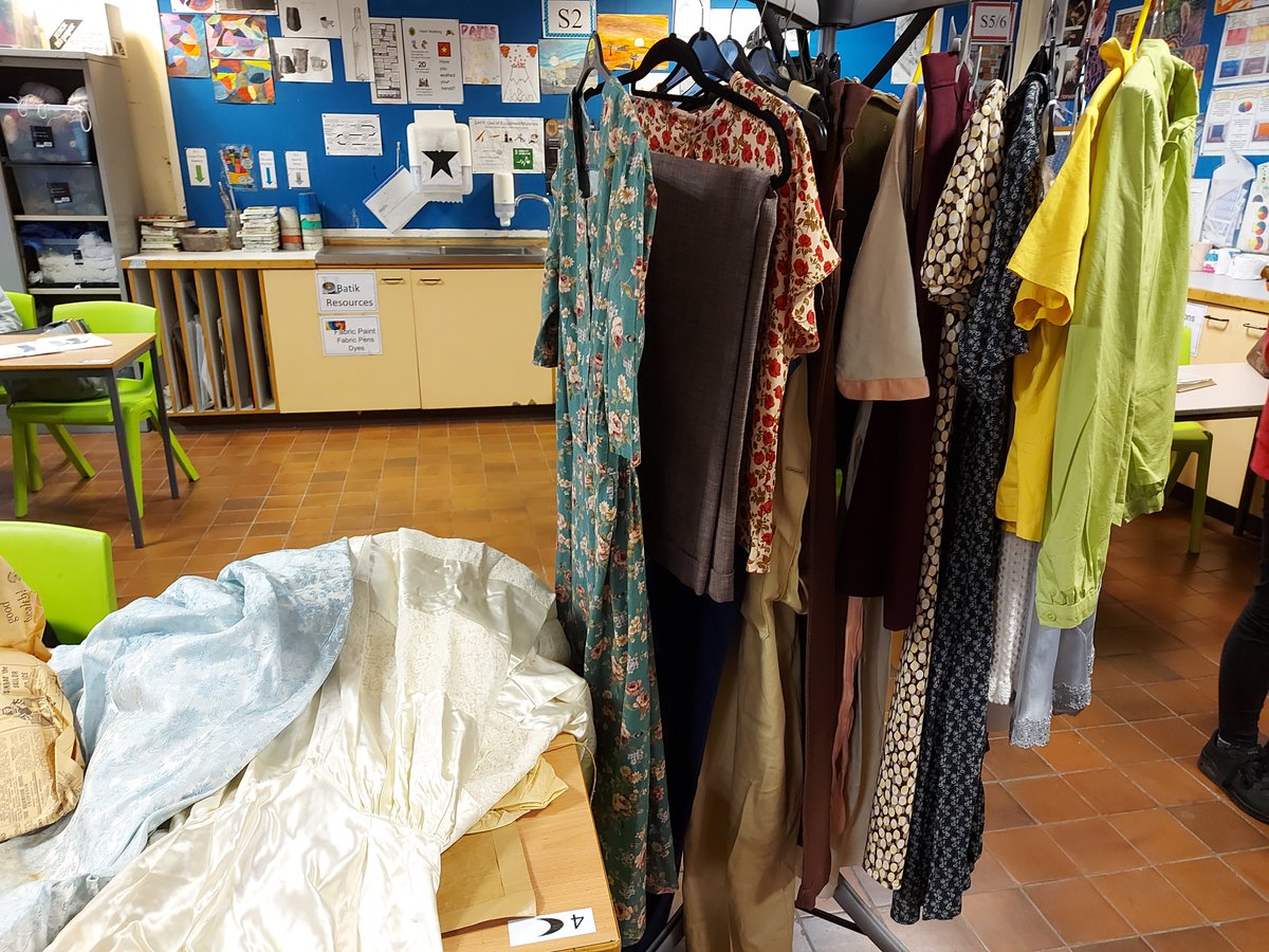 Senior Fashion &amp; Textile pupils stepped back into the 1940s today with a wonderful talk &amp; display from the lovely Vanessa.