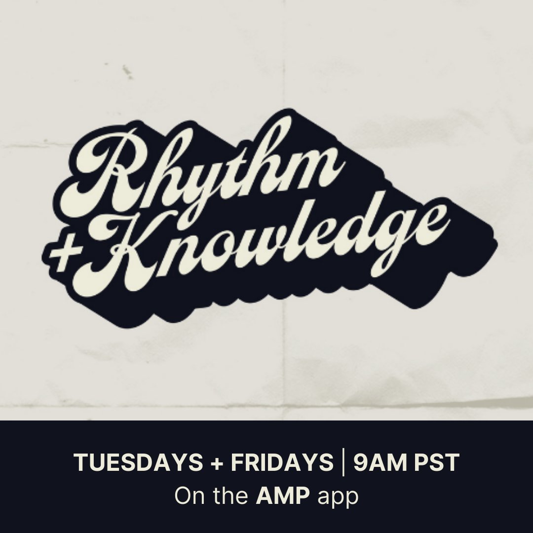 ChristyJski's tweet photo. Since 2012, I worked in radio to shadow a host (KGNU), became a co-host (KZKO) and then hosted my own show, Rhythm + Knowledge on KCOD. After a 2-year break, I'm bringing back R+K @OnAmp_!

Thru music, we'll celebrate cultures &amp; discuss important topics. Tue &amp; Fri, 9a PT/12p ET. https://t.co/zO2MevOlBg
