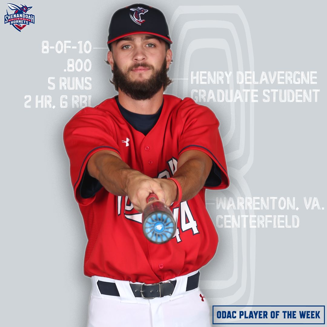 🚨PLAYER OF THE WEEK🚨

Delavergne picks up his second <a href="/ODACathletics/">ODAC</a> weekly award in three weeks #GoHornets

🔗| opndr.se/aQqVJTwfk

#DiamondHornets
