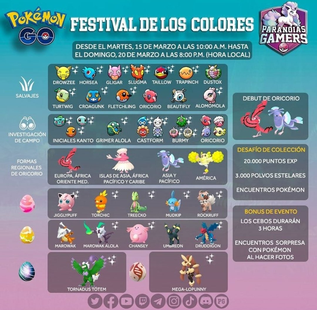 PokeArenaOte's tweet image. COPA OBSIDIANA| POKEARENA ORIENTE Y TEAM KROOKODILE

Lunes 14 de Marzo a las 10:00 pm

Premió: Tarjeta de Google Play 100 pesos.

Zona horaria: Chimalhuacán, México.

Rondas de 24 Horas.

Página del torneo silph.gg/t/4kmv/copa-ob…

Grupo de Whatsapp chat.whatsapp.com/Dy63nBmqoEGA8T…