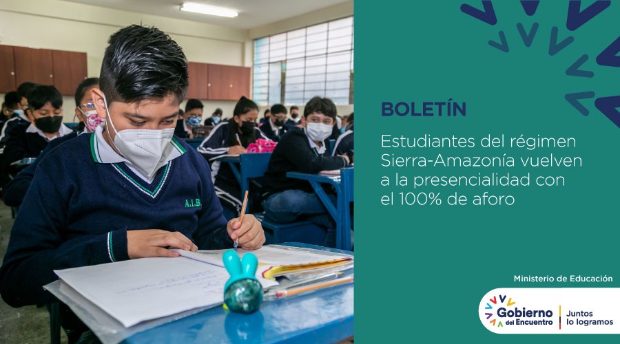 Educacion_Ec's tweet photo. [BOLETÍN] Más de 1 millón 800 mil estudiantes de Sierra-Amazonía retornaron a clases presenciales con el 100% de aforo en todos los niveles, desde los Centros de Desarrollo Infantil hasta Bachillerato. ➡️ https://t.co/dAaAOUnra3

#VolvemosAlCole
#EncontrémonosPorLaEducación https://t.co/HchZvplCvn