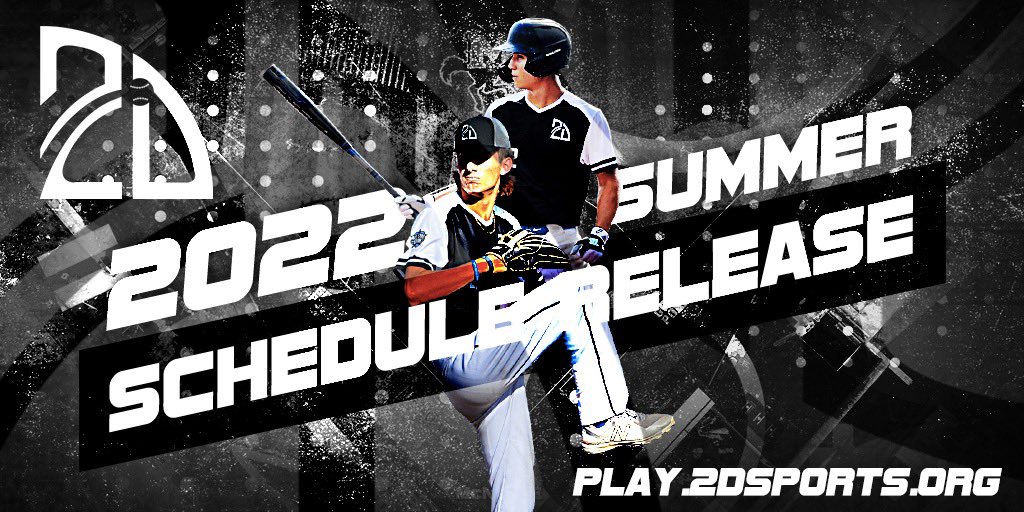 ⚾️ Summer 2022 Schedule ⚾️

Registrations are coming in quickly for our summer events — You Play, We Promote!

More Events | More States
More Player Coverage | More Colleges  

⬇️Tap link below to view schedule/register 
Play.2DSports.org