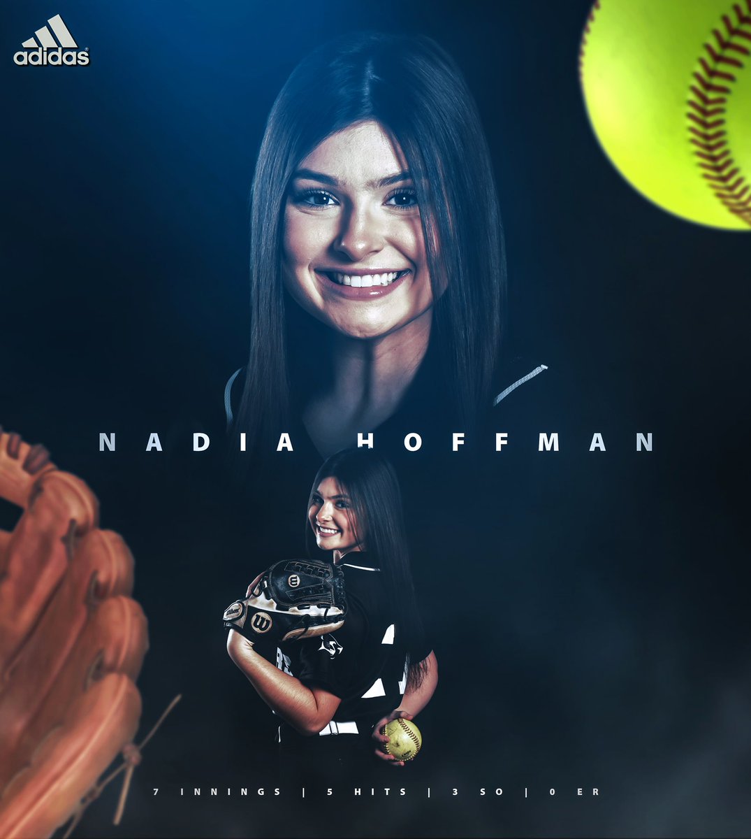 MVNU_Cougars's tweet photo. Nadia Hoffman of @MVNUsoftball had a great outing against OCU on Friday. The freshman pitched a complete game shutout, allowing 5 hits while striking out 3! 

MVNU will be in action tomorrow in its home opener against SAU at 3:00pm! You can watch here: https://t.co/56mdWwCsLa https://t.co/rlXj5X2M2M