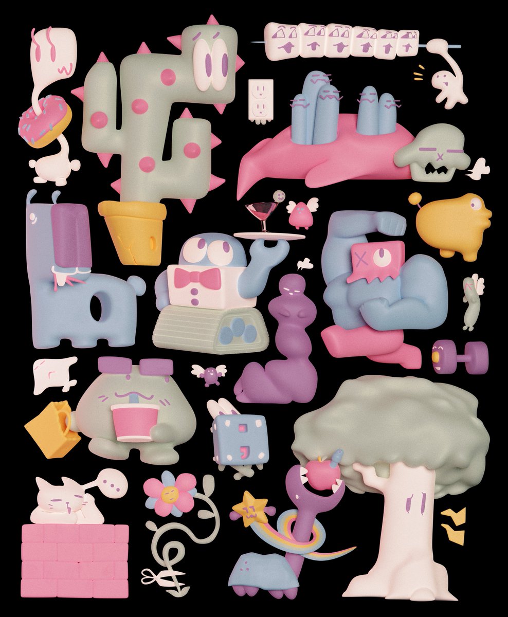 bugfoe's tweet image. creature collection 01