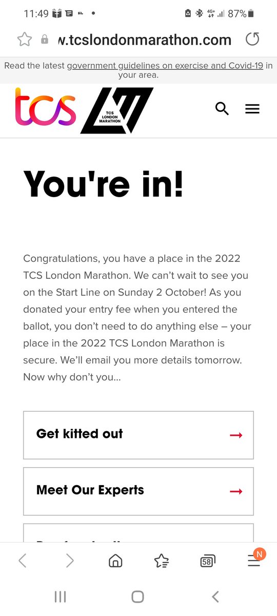 WillPhilwill18's tweet photo. @LondonMarathon Im in 🙂 https://t.co/gkTqBohOU1