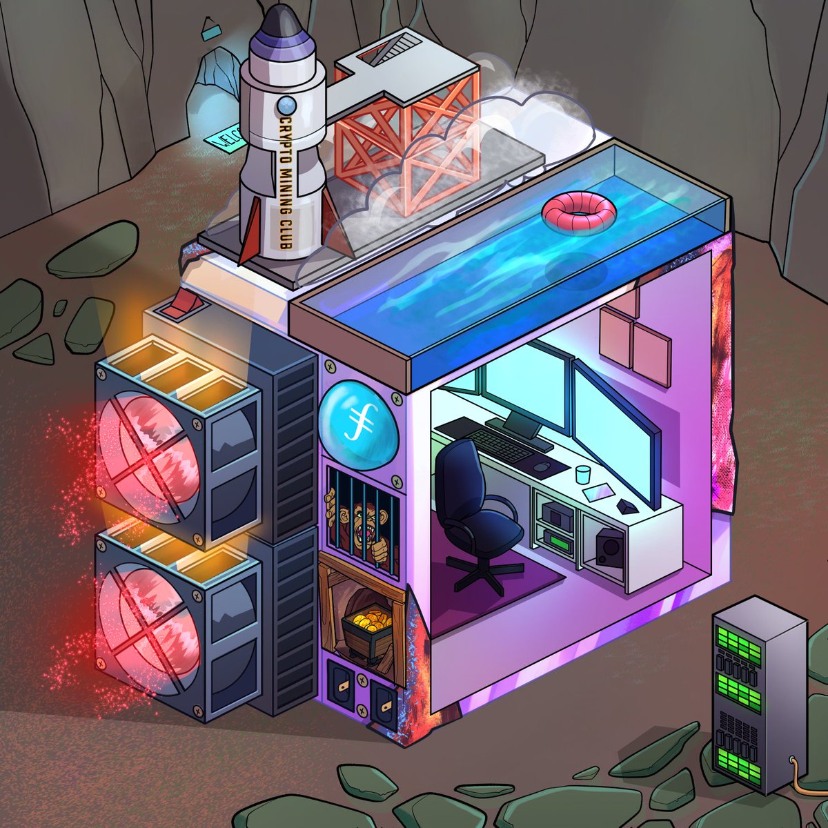 CryptoMiningLLC's tweet photo. Yo, this #NFT lad has got a room inside him! 🏡

Why do all of these #miners have these weird traits?

Maybe because they are awesome! ⚒️

We can't wait for the launch. We will see you there. 👀

#NFTCommunity #UpcomingNFT https://t.co/Ny5hvj1vRY