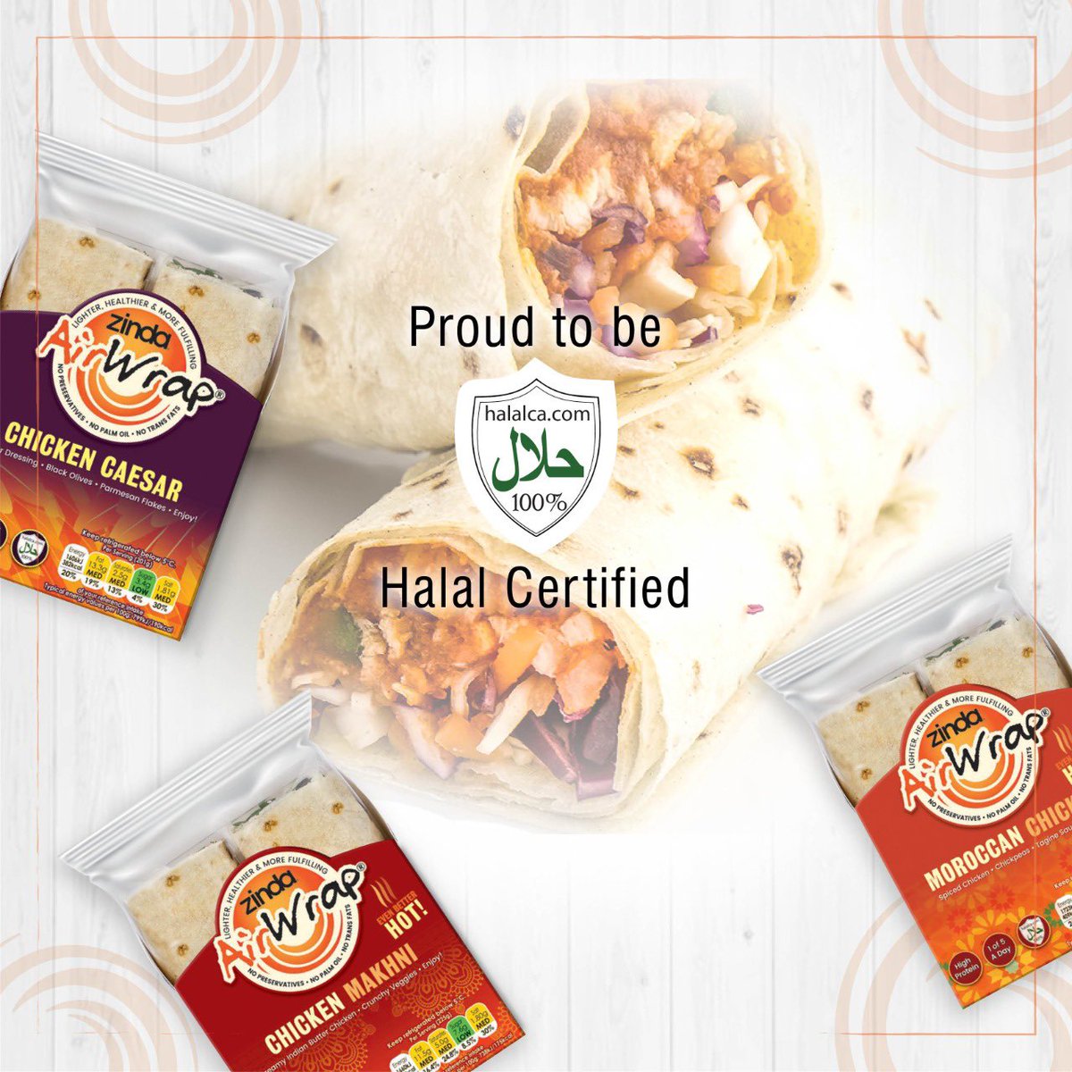 Well done to Team Zinda for achieving our Halal Certification 2nd year in a row! Ramadan is only 20 days away. Did you know the Zinda range of #wraps are all #halalcertified  Proud to provide  #premium #nutritious meals on the go
#ramadan2022  <a href="/DiscoverBudgens/">Budgens (NOT ACTIVE)</a> <a href="/myLondis/">Londis (NOT ACTIVE)</a> <a href="/Tesco/">Tesco</a>
