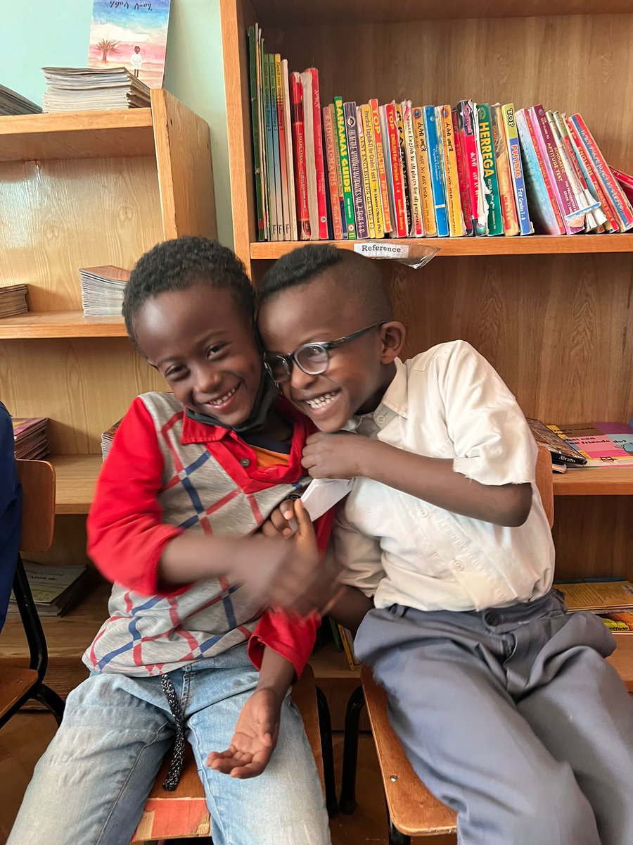 EthiopiaReads's tweet photo. Happy #BFF togetherness at our Gebeta Library which also serves as a community center for children. As well as reading, they HAPPILY 😍 come for games, music, poetry & acting. Help us by volunteering or gifting a donation! https://t.co/TG11UBCjlF🙏🏽 📸@mmamo3 #ThoseWhoReadBloom https://t.co/3E5RXvNVpG