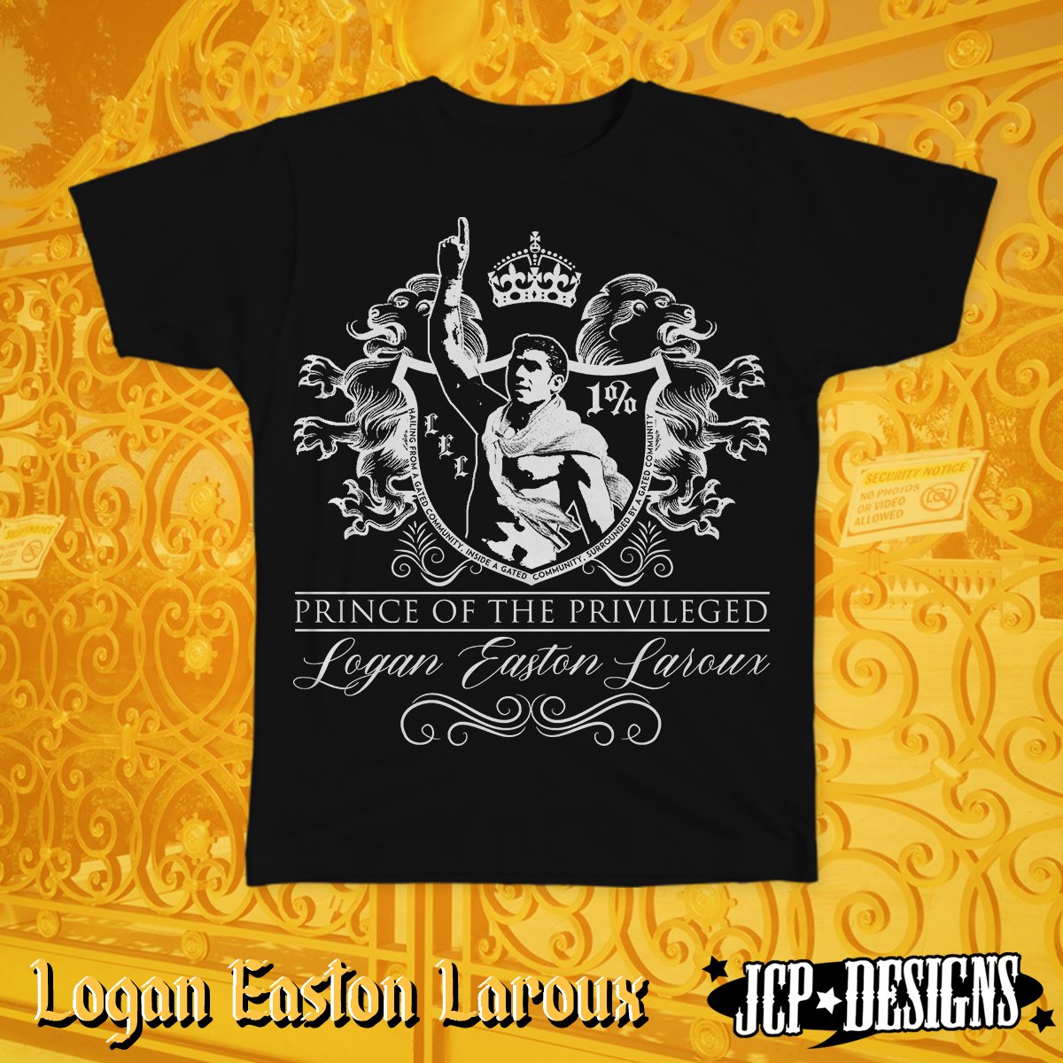 🚨 NEW MERCH ALERT🚨
Gear up for spring and gentrify your wardrobe with the latest offering from <a href="/1PERCENTMERCH/">1% MERCH</a>.  The Prince of the Privileged <a href="/LoganLaroux/">Logan Easton Laroux</a> with art by @JCPxDESIGNS