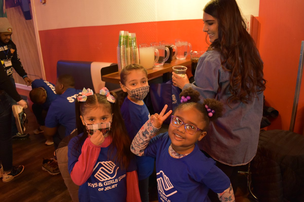 A group of Boys &amp; Girls Club of Joliet members had an absolutely GREAT time bowling, playing laser tag/games, and eating pizza at Bowlero with our NEW and AMAZING friends from Zepole Supply Co.!