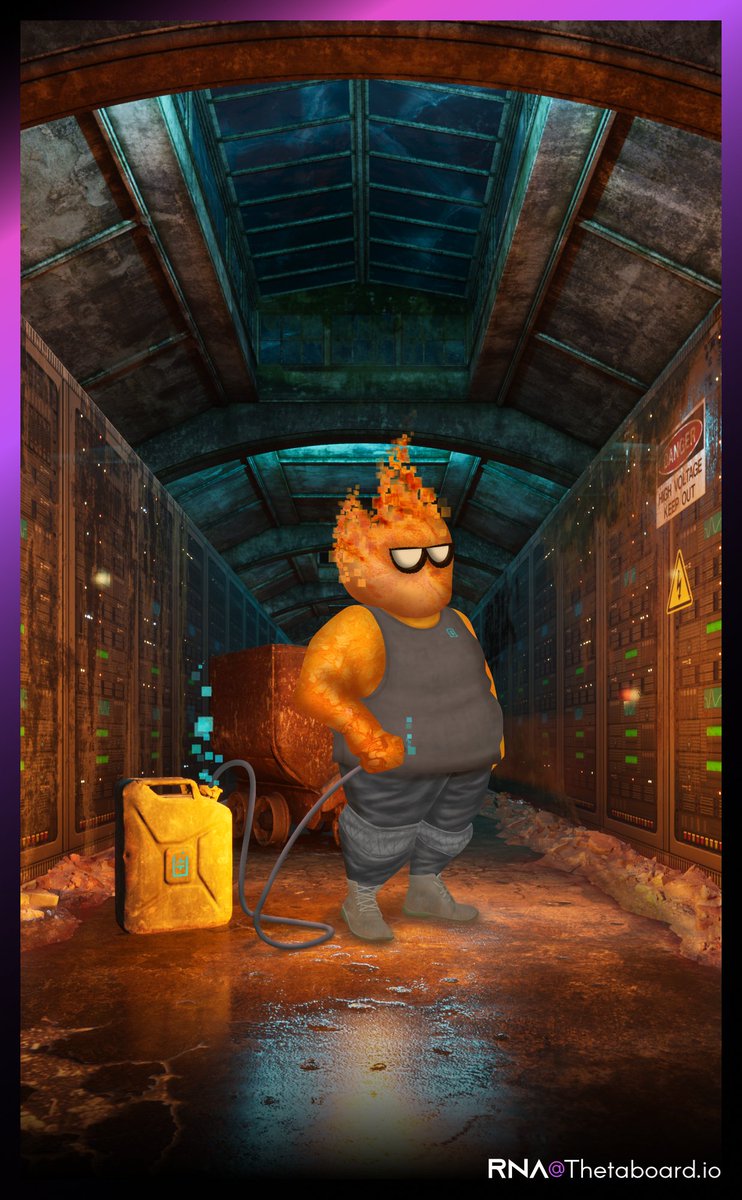 Octavne represents the fact that Tfolks are the people who get the machine running both literally and figuratively by providing nodes to the network and bringing life to the blockchain. 
It's a tribute to the workers that power society.
thetaboard.io/marketplace/nf…