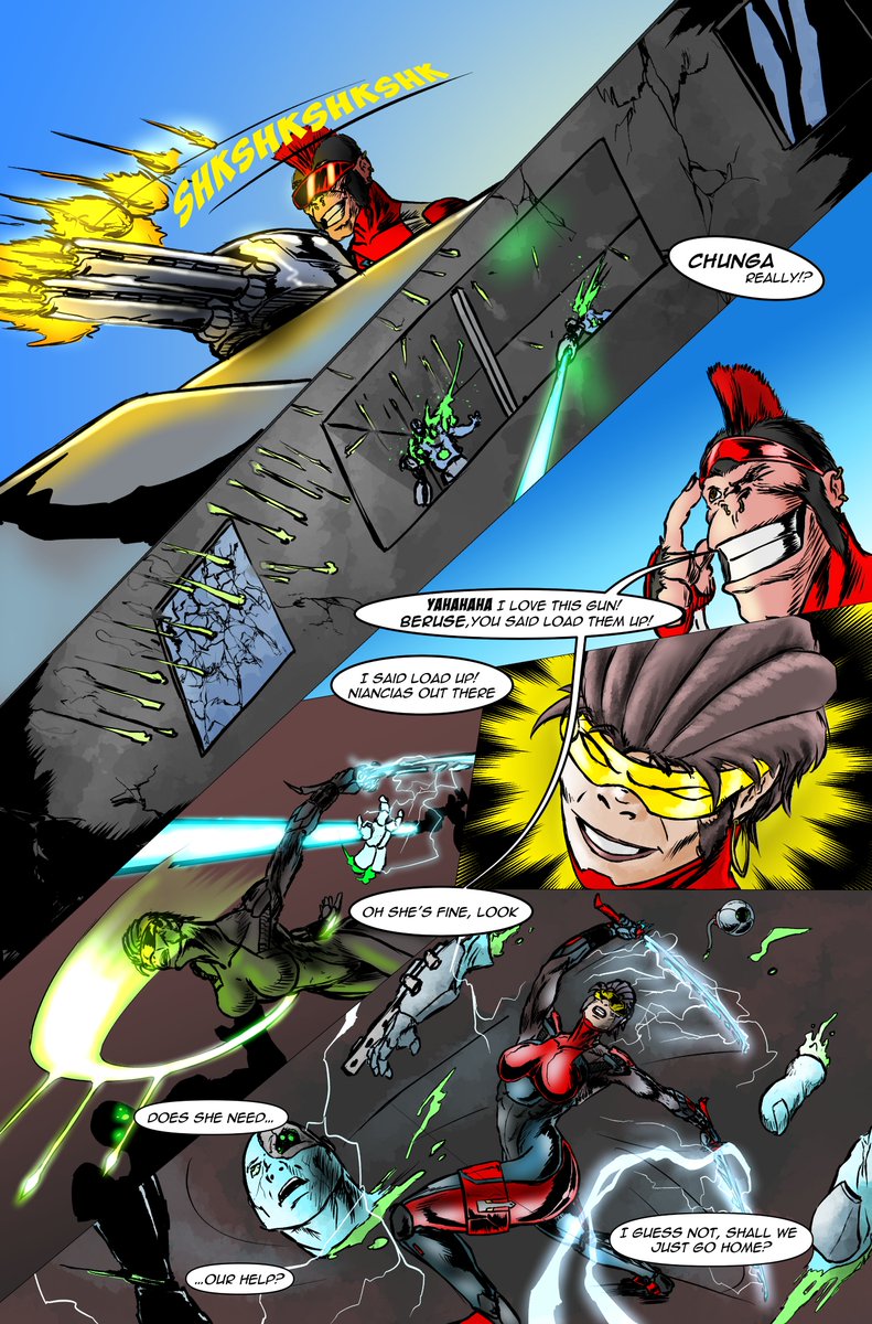 We give you! 🔥Page 5 of the CYN-Chronicles - Road to Citadel Therra.

The Terra Apes quickly sprang into action, none more so than Niancia. A #comic page slicing and dicing its way into the world of CYNC.

Available on #openseanfts - 0.002 #ETH

opensea.io/collection/cyn…

#nftart