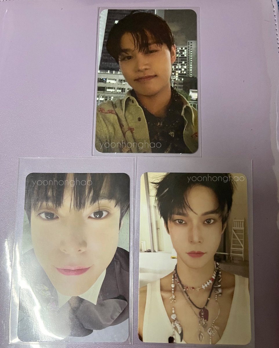 yoonhonghao's tweet photo. Mail day! Thank u for packing them safely! 🥰 #118proofs @118au https://t.co/G4waHIouQy