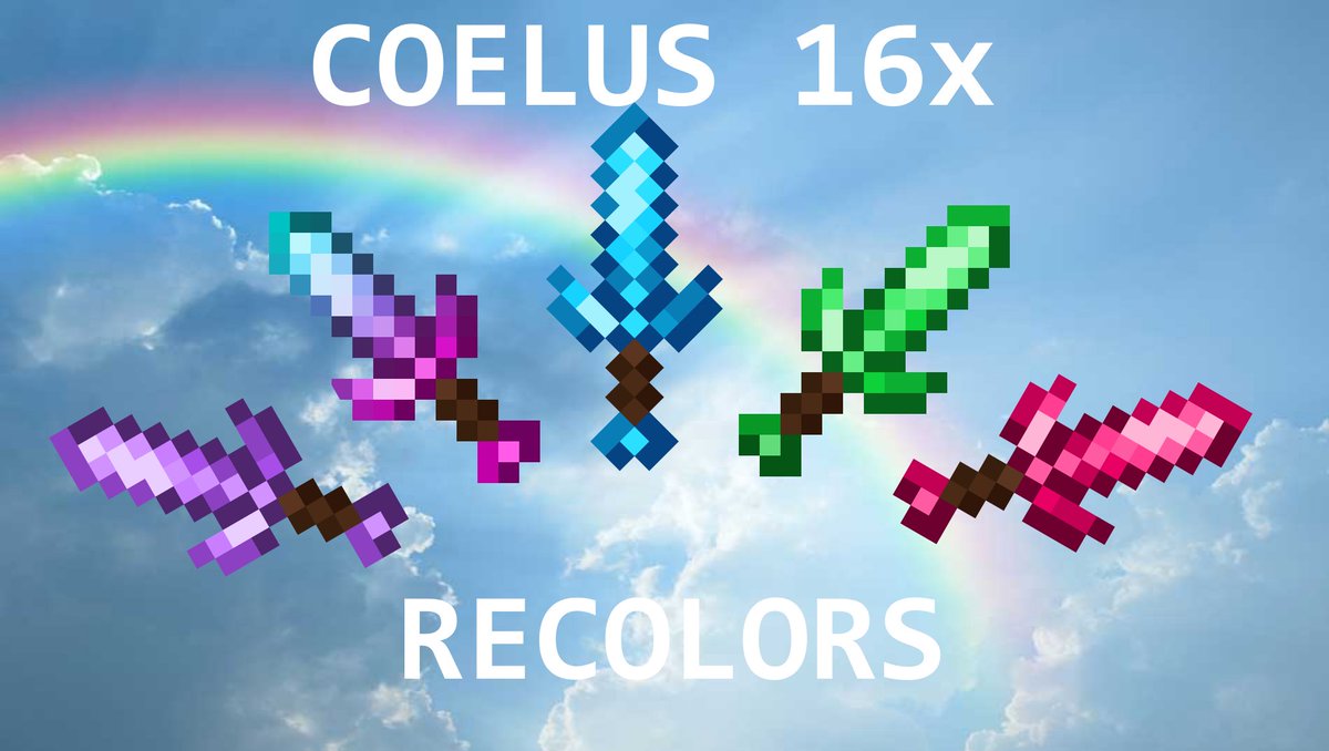 Coelus 16x Recolors!!
youtu.be/c0uvIpCM-EE

<a href="/packretweeter/">Texture Packs</a>

 #pixelart #texturepacks
❤️&amp;♻️ would be greatly appreciated