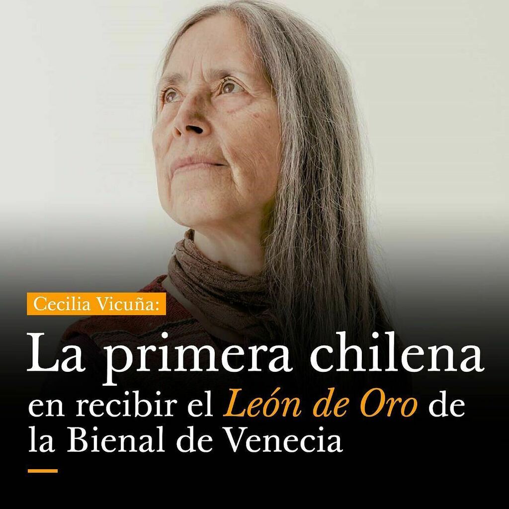 Posted <a href="/withregram/">Repost app</a> • <a href="/womantimescl/">Woman Times</a> 🗣Cecilia Vicuña (<a href="/ceciliavicuna/">Cecilia Vicuna</a>), es la primera poeta y artista chilena en recibir el reconocimiento más importante de la Bienal de Arte de Venecia, los críticos la catalogan como una de las creadoras más multifacét… instagr.am/p/CbG3HEgOruU/